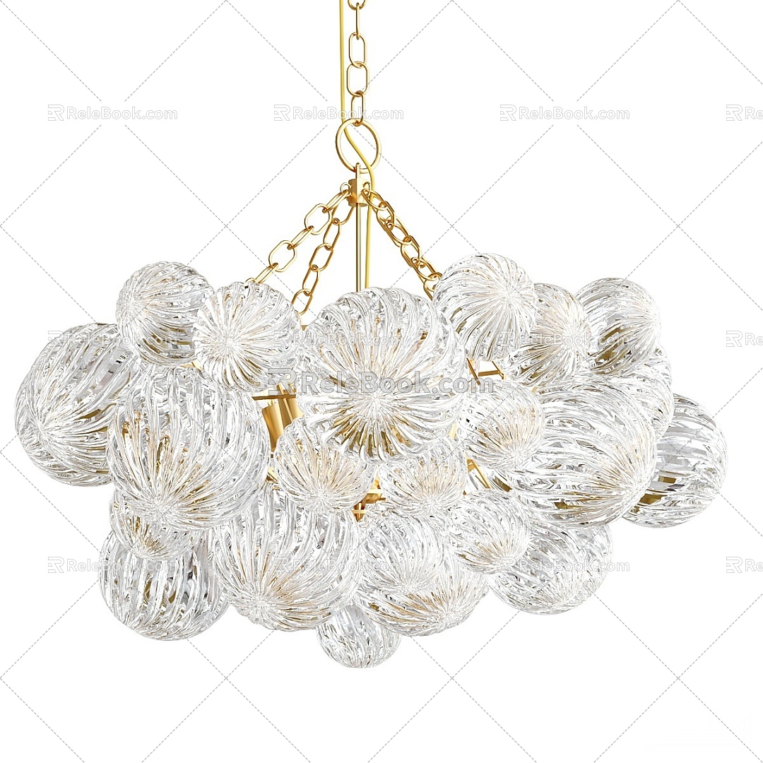 Modern chandelier 3d model