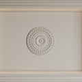 French ceiling French lamp panel French carved lines 3d model