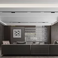 Modern Office Interior Design With World Map Wall Desk Office Chair And Open Layout