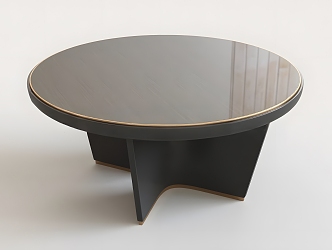 Round Table Round Table Dining Table Coffee Table Chinese Style Simple Home Furniture 3d model