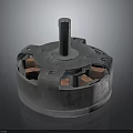 Mechanical Equipment Component With Metal Casing Central Shaft Copper Windings And Mounting Holes
