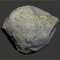 Natural Stone With Rough Surface Texture And Multicolored Hues In Organic Form
