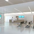 Modern Hospital Hall Hospital 3d model