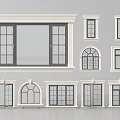 Casement Windows Featuring Different Shapes Various Designs And Multiple Styles For Home 3d model