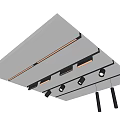 Modern Black Rail Track Mounted Downlights And Spotlights For Interior Lighting