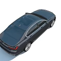 Black BMW Luxury Sedan With Front Grille LED Headlights Sleek Body Lines Alloy Wheels