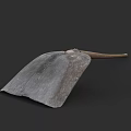 Heavy Duty Metal Shovel With Wooden Handle For Garden And Construction Use