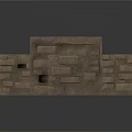 Different Shaped Stacked Stone Wall Units As 3D Models For Building 3d model