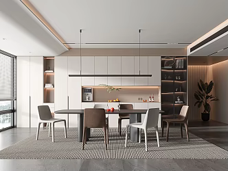 Modern Restaurant Home Restaurant 3d model