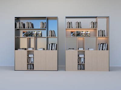 Bookcase Bookshelf Display Cabinet Display Rack Cabinet Modern Display Rack Plant Rack 3d model