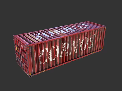 modern container 3d model