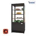 Commercial Glass Door Refrigerator Display With Shelves For Food And Beverages