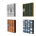 Modern Express Cabinet Cainiao Post Station Express Box Intelligent Express Station Fengchao Cabinet Delivery Box Self-service Express Box 3d model