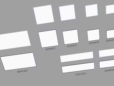 Ceiling Lights with Multiple Size Options for Home Indoor Lighting Decoration 3d model