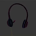 Black Wired Headphones With Microphone And Soft Ear Cushions For Daily Use