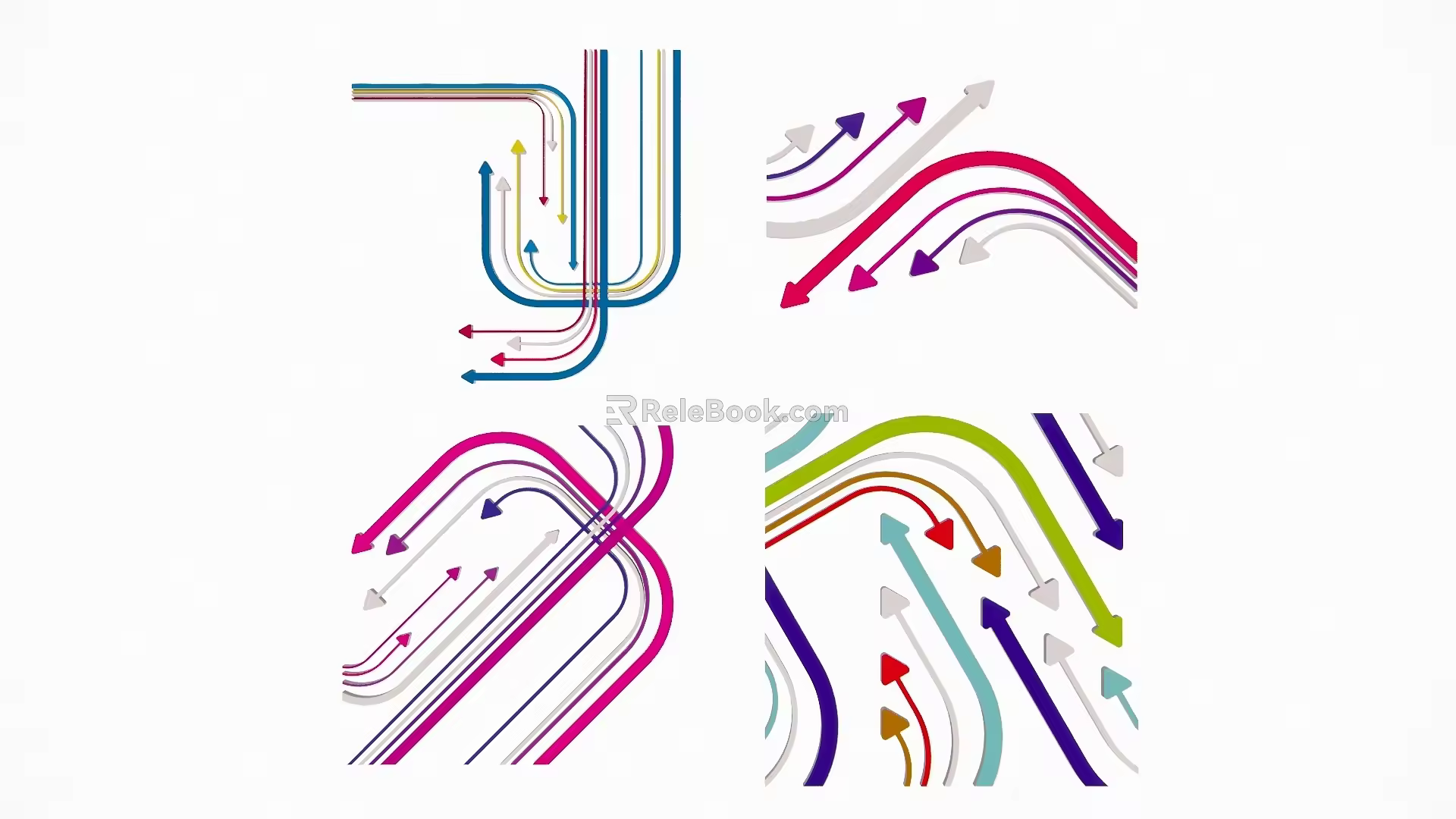 Modern Analysis Chart Symbol Arrow 3d model