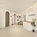 Modern Clothing Store Interior With Mirrors Clothes Racks Potted Plants And Bright Lighting Display Stand