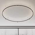 Modern Ceiling Downlights and Spotlights with Circular Layout for Interior Illumination 3d model