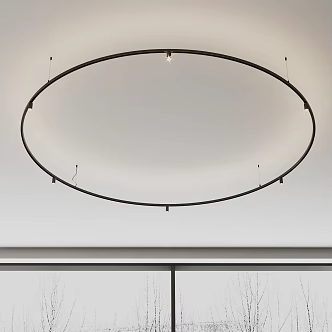 Modern Spotlight Chandelier 3d model
