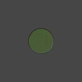 Green Cylindrical Object With White Triangle Logo And Wooden Handle