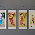 New Chinese Decorative Painting 3d model