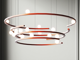 Modern chandelier 3d model