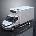 IVECO Refrigerated Truck With White Body And Cooling Unit For Commercial Cold Cargo Transportation
