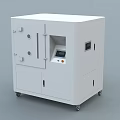 White Industrial Equipment With Cabinet Style Design Control Panel And Wheels