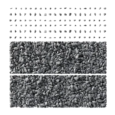 Modern Stone Pebbles Stone Stone Combination Stone Garden Stone 3d model