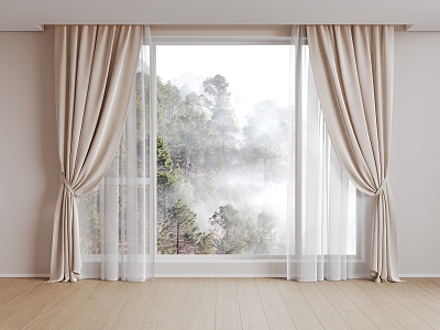 Modern Curtains 3d model