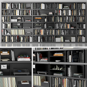 Modern Bookcase Bookshelf 3d model