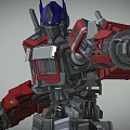 Mechanical Robot Model With Gray Red White Building Blocks And Joints Structure