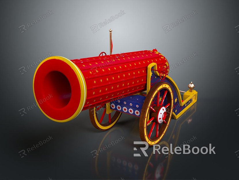 Artillery Gun Artillery Ship Gun Gun Siege Gun Cannon Anti-aircraft Breaking Heavy Gun Heavy Gun model