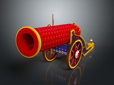 Artillery Gun Artillery Ship Gun Siege Gun Cannon Anti-aircraft Breaking Heavy Gun Heavy Gun 3d model