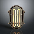 Vintage Industrial Lighting Combination With Metal Frame And Illuminated Tubes Emitting Warm Glow For Interior