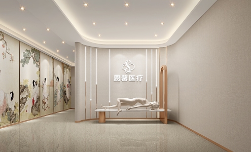 Modern Beauty Salon Hall Beauty Salon Front Hall 3d model