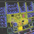 Urban Commercial Aerial View Planning With Surrounding Waterfront And Modern Buildings