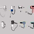 Various Hair Dryers in Different Colors and Designs for Daily Use