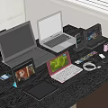 Laptop Tablet Computer Children Tablet Computer Tonic Lippo Digital Camera Audio All-in-One Mobile Phone 3d model