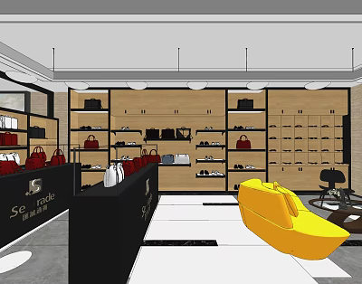 Bag store 3d model
