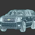 Gray Chevrolet Full Size SUV With Modern Front Grille Design And Sleek Headlights