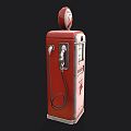 Gas station gas pump equipment industrial gas pump gas pump gas station old equipment 3d model