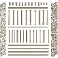 Roman Columns With Various Styles Decorative Capitals Base Designs And Ornamental Carvings