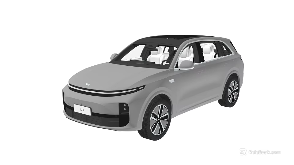 Gray SUV Car With Panoramic Sunroof Streamlined Design Modern Exterior And Alloy Wheels 3d model 