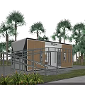 Modern Convenient Mobile Prefabricated Public Toilet For Outdoor Park And Scenic Spot Daily Public Use