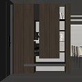 Modern Wooden Shoe Cabinet With Storage Shelves And Minimalist Functional Design
