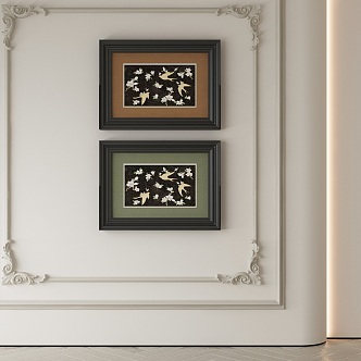 American decorative painting 3d model