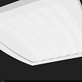 Modern Gypsum Ceiling Design with Elegant Curved Lines and Recessed Lighting
