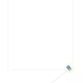 Clean White Towels Hanging Neatly On Clothesline Against Blue Background