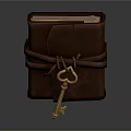 Modern diary book 3d model